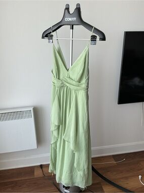 ASOS Sage Green Spaghetti-Strap Maxi Dress